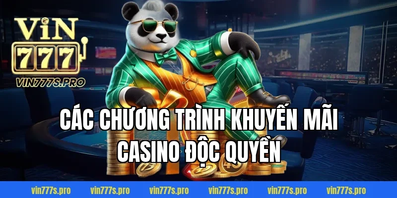 TOP SÒNG BÀI UY TÍN - ĐÁNH GIÁ ĐỊA CHỈ CÁ CƯỢC SỐ 1 VIN777 6 Các chương trình khuyến mãi Casino độc quyền